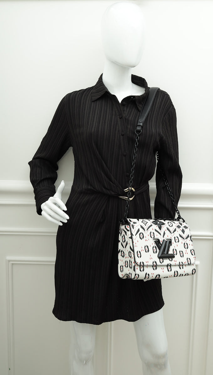 Louis Vuitton Tricolor Graphic Print Twist MM Bag