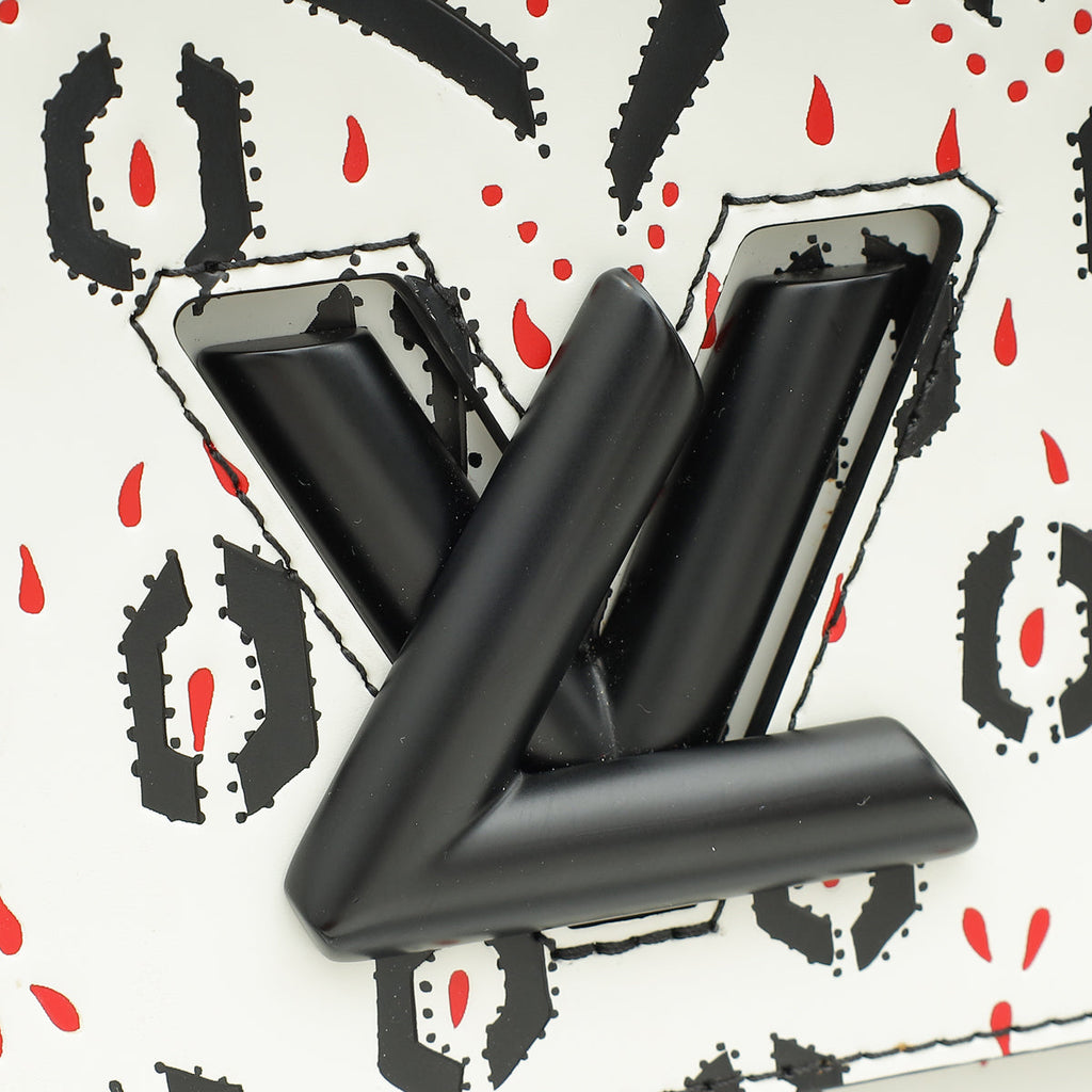 Louis Vuitton Tricolor Graphic Print Twist MM Bag