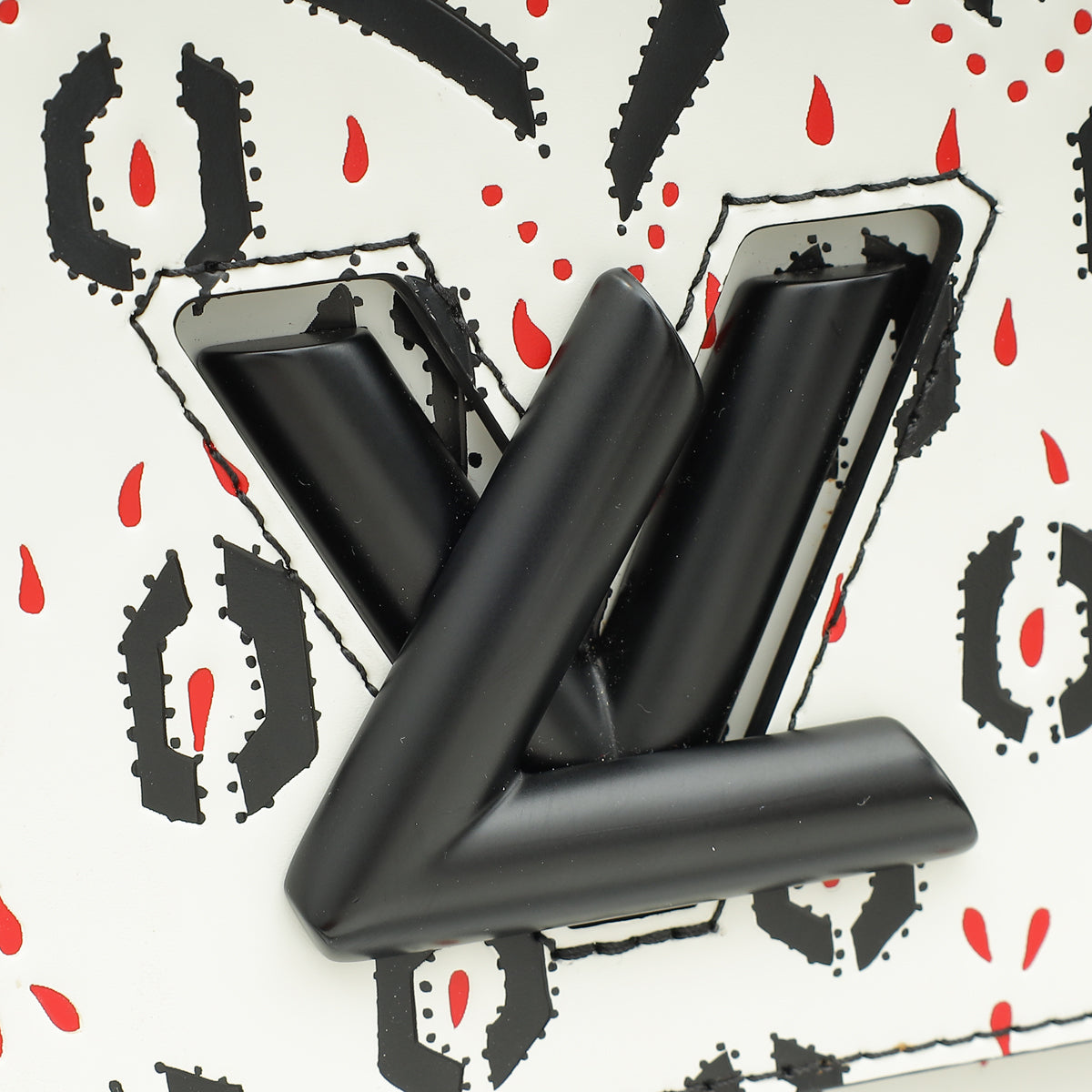 Louis Vuitton Tricolor Graphic Print Twist MM Bag