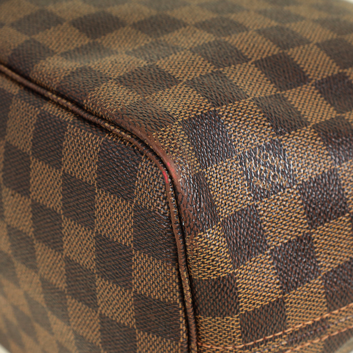 Louis Vuitton Damier Ebene Neverfull MM Bag W/ MA Initial
