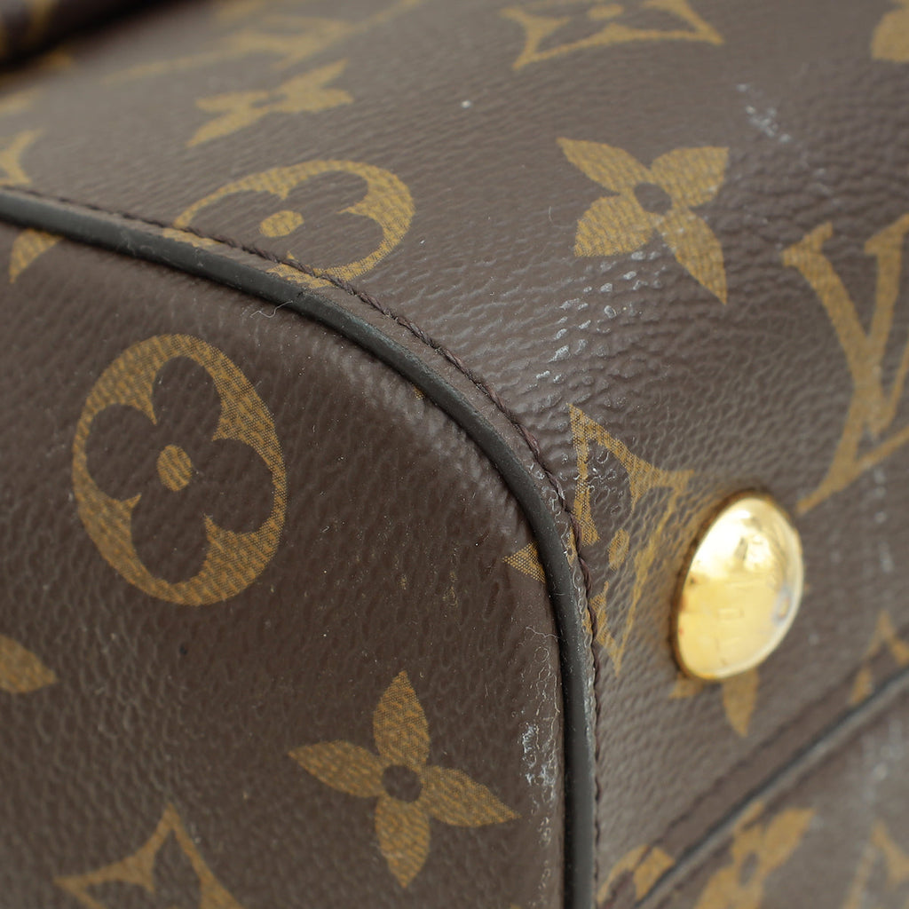 Louis Vuitton Brown Monogram Cluny BB Bag W/ M.A Initials