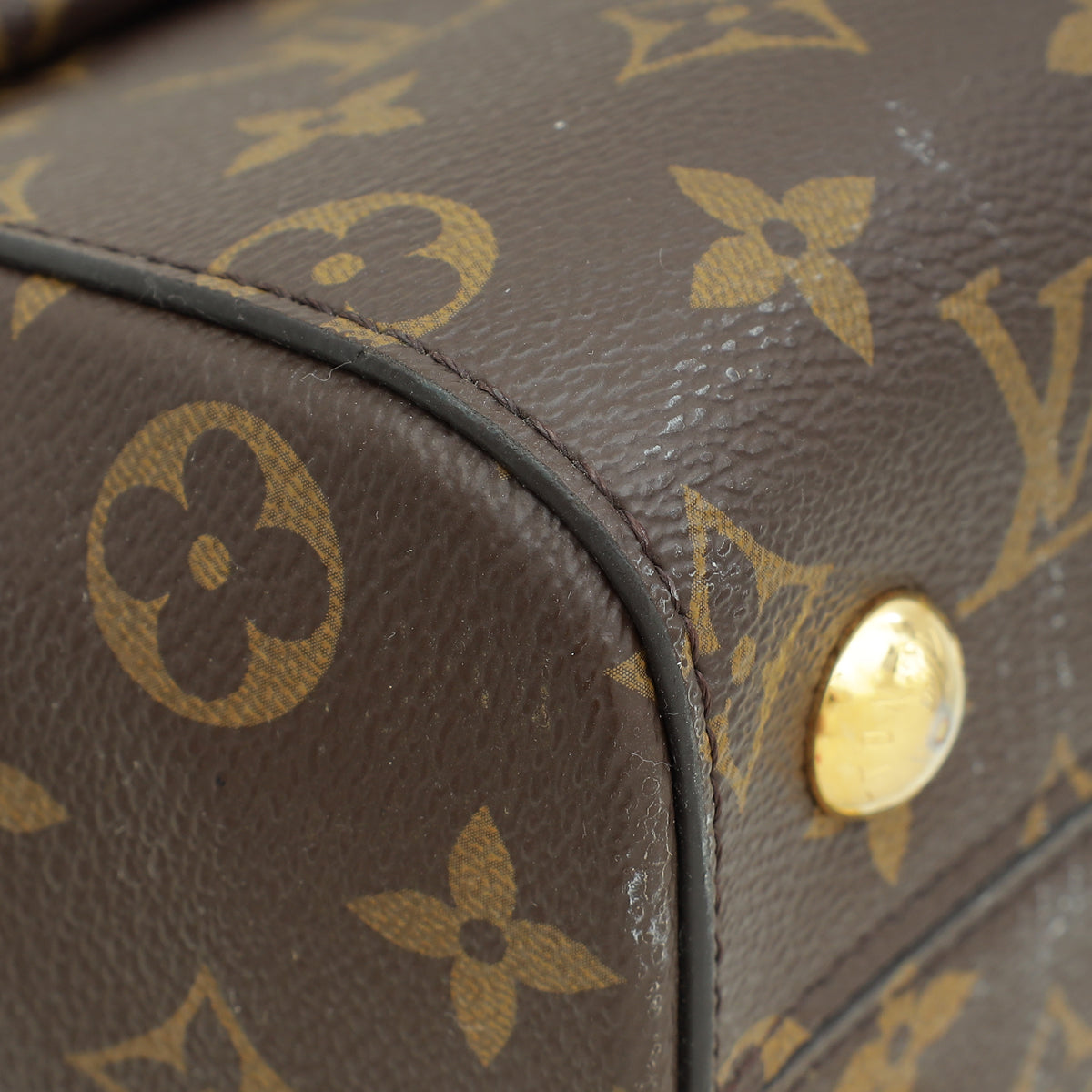 Louis Vuitton Brown Monogram Cluny BB Bag W/ M.A Initials