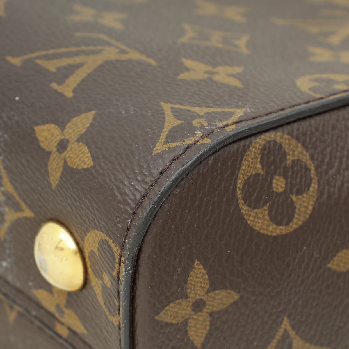 Louis Vuitton Brown Monogram Cluny BB Bag W/ M.A Initials