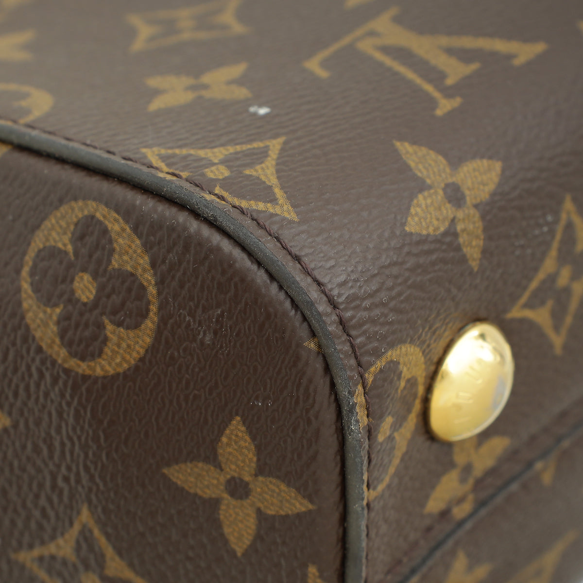 Louis Vuitton Brown Monogram Cluny BB Bag W/ M.A Initials