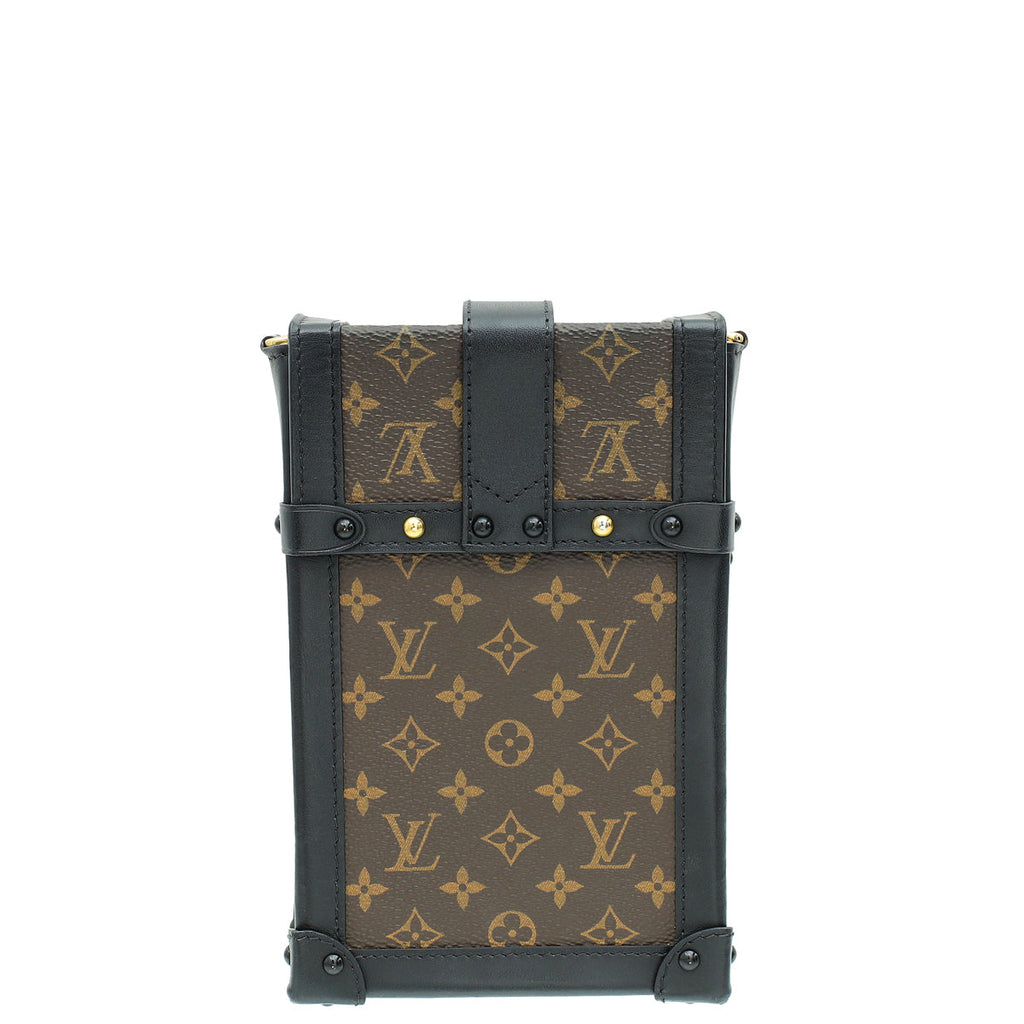 Louis Vuitton Monogram Black Vertical Trunk Pochette