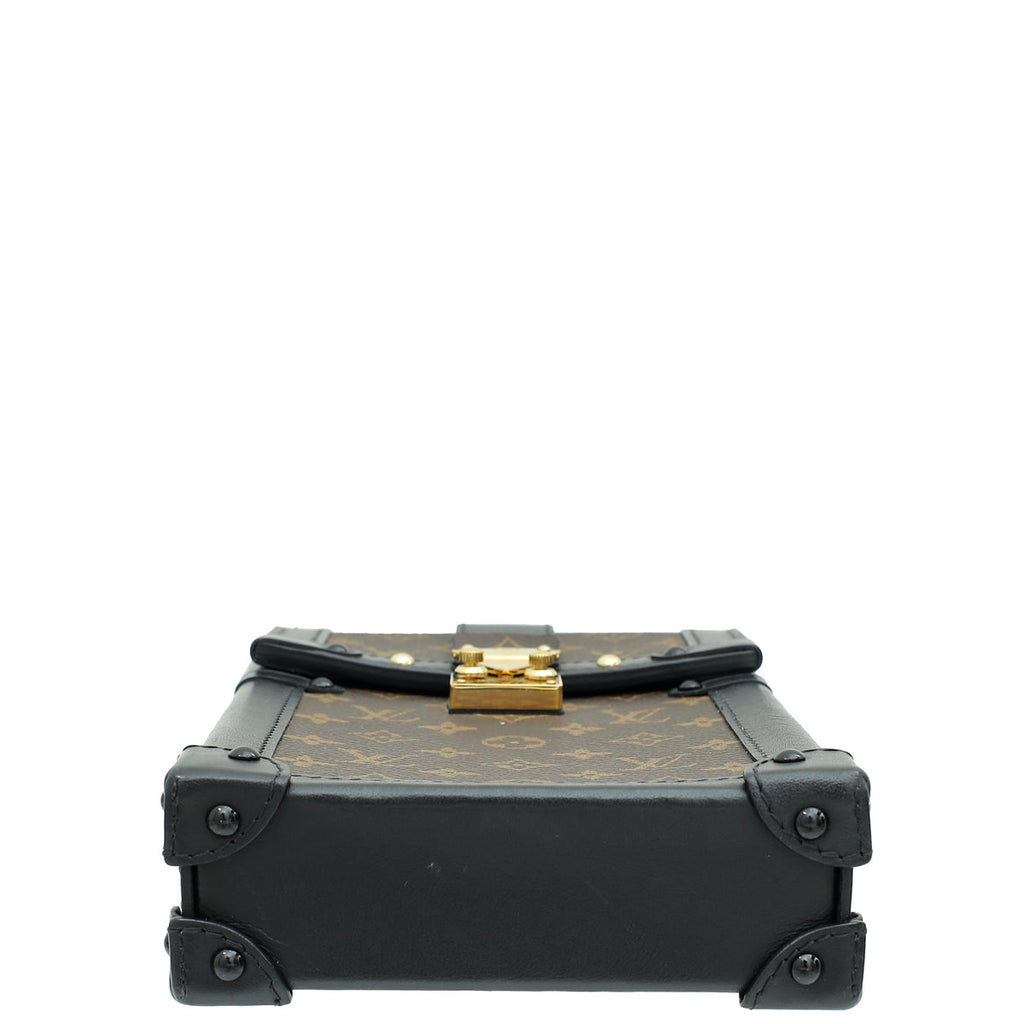 Louis Vuitton Monogram Black Vertical Trunk Pochette