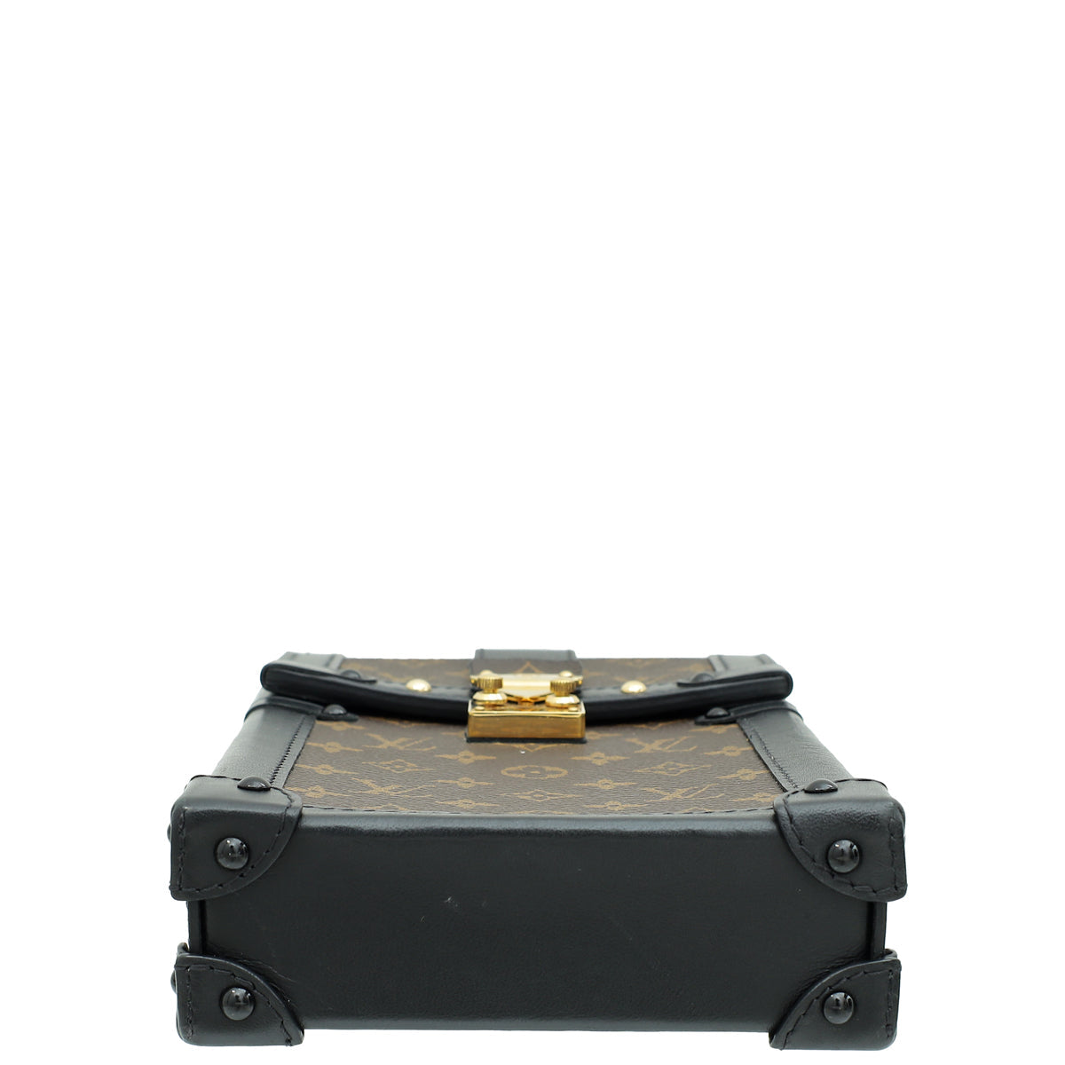 Louis Vuitton Monogram Black Vertical Trunk Pochette