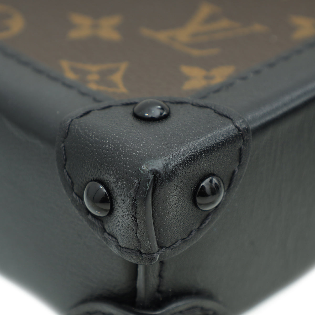 Louis Vuitton Monogram Black Vertical Trunk Pochette