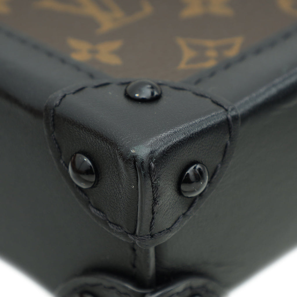 Louis Vuitton Monogram Black Vertical Trunk Pochette