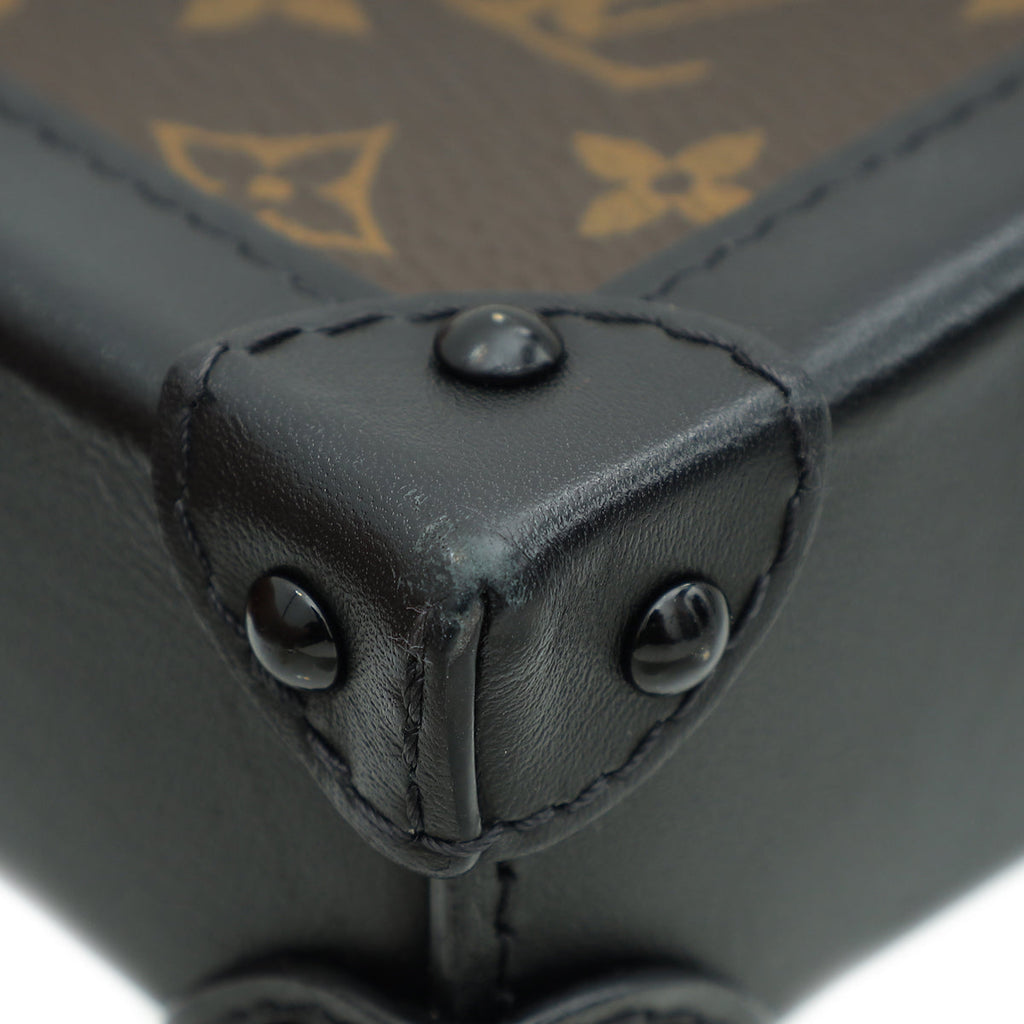 Louis Vuitton Monogram Black Vertical Trunk Pochette