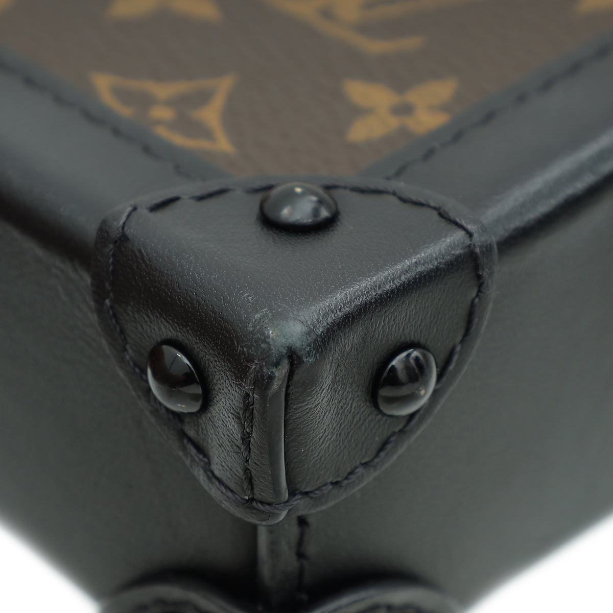 Louis Vuitton Monogram Black Vertical Trunk Pochette
