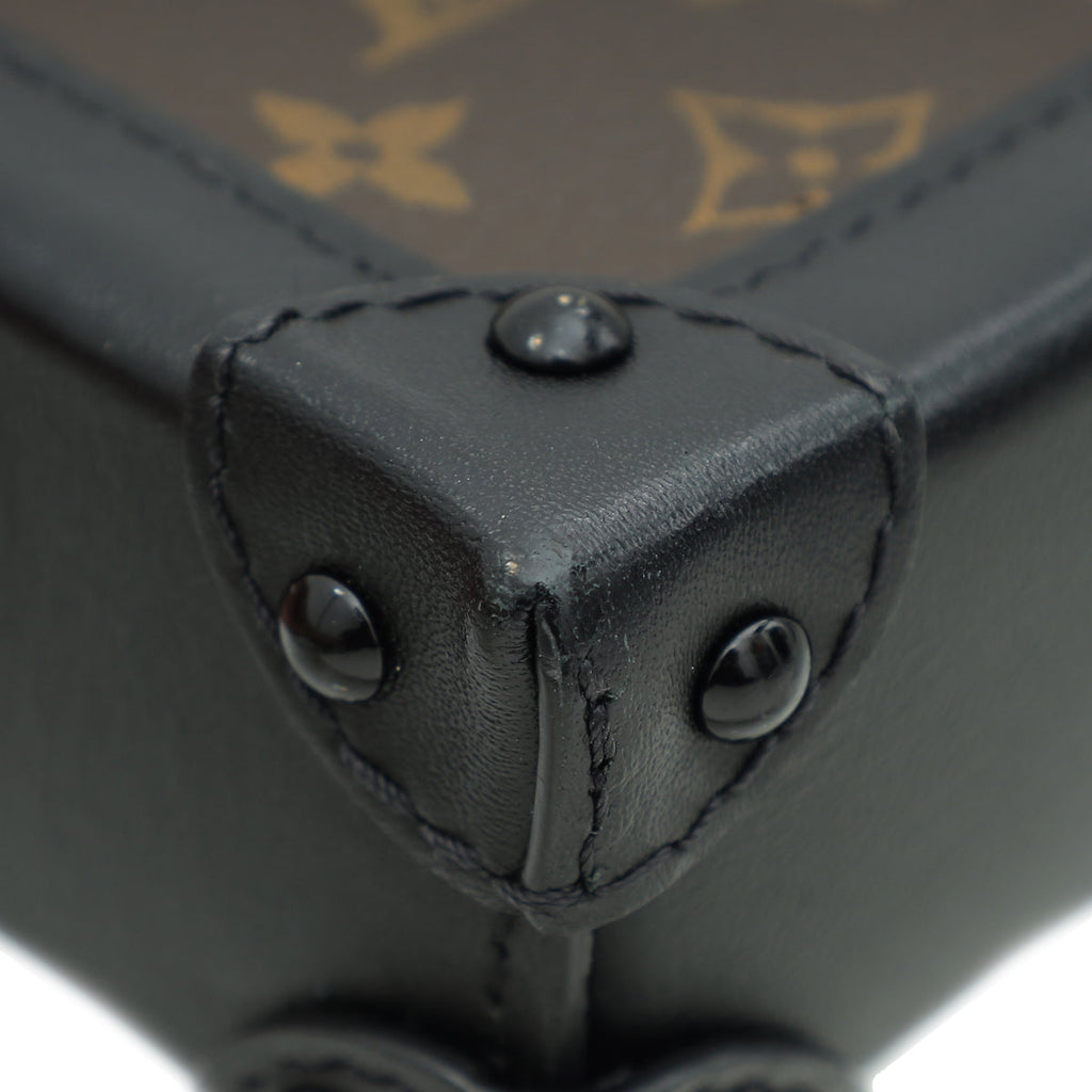 Louis Vuitton Monogram Black Vertical Trunk Pochette