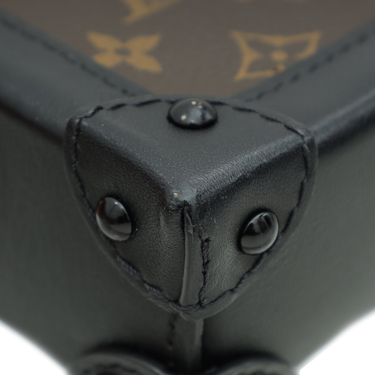Louis Vuitton Monogram Black Vertical Trunk Pochette