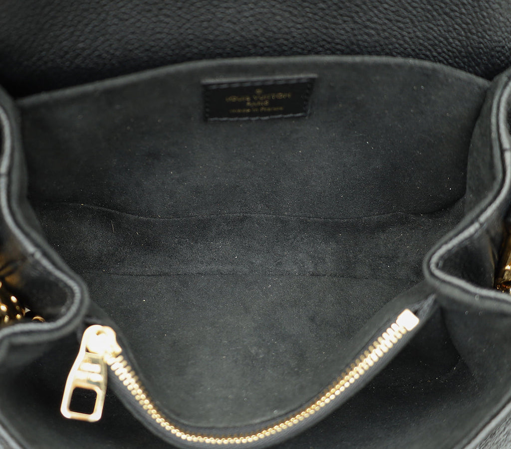 Louis Vuitton Black Monogram Empreinte Pochette Métis East West Bag