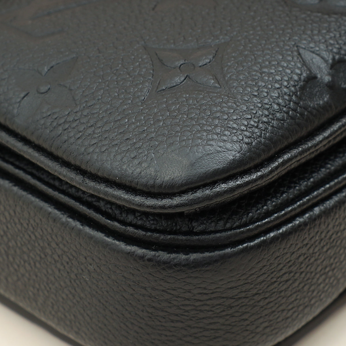 Louis Vuitton Black Monogram Empreinte Pochette Métis East West Bag