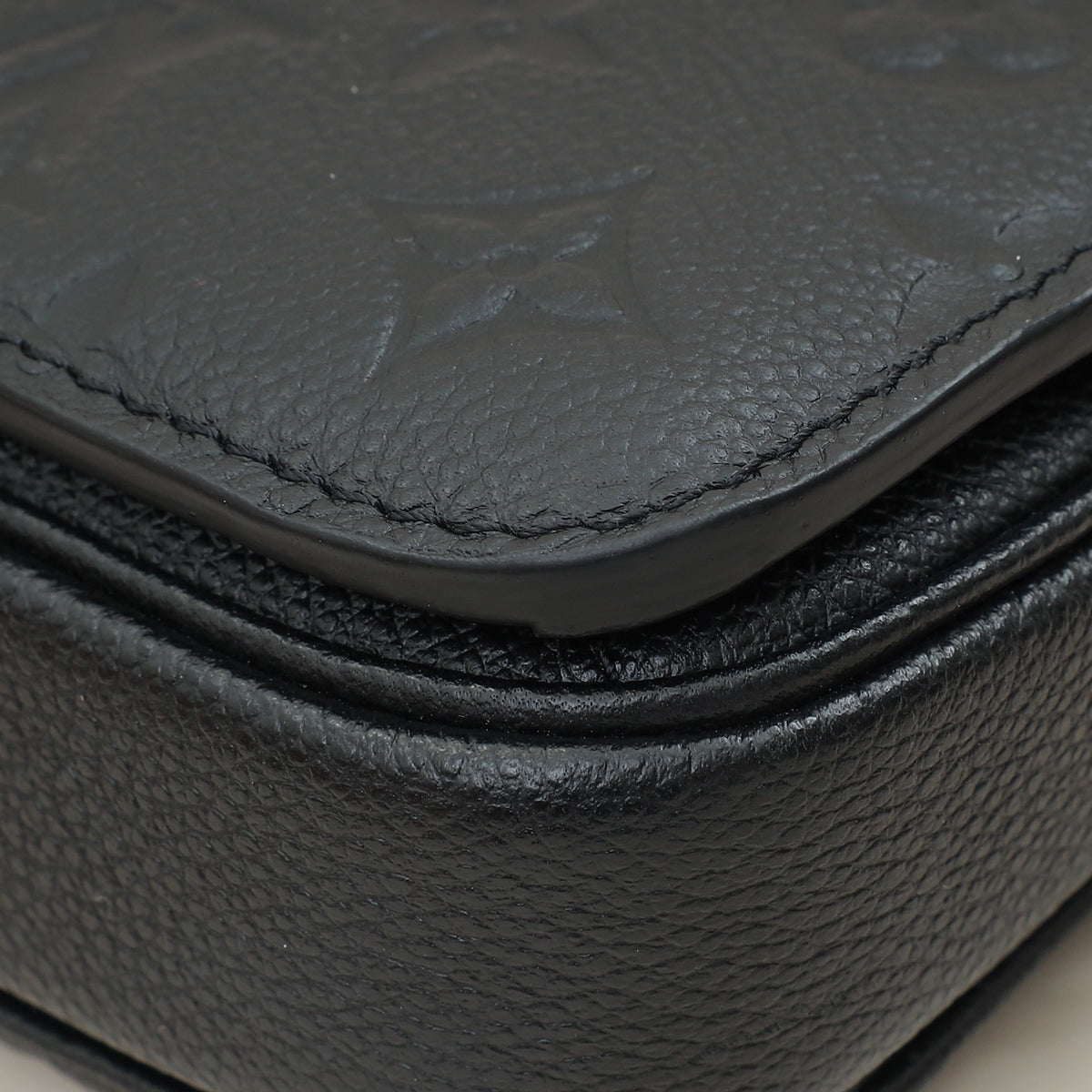 Louis Vuitton Black Monogram Empreinte Pochette Métis East West Bag