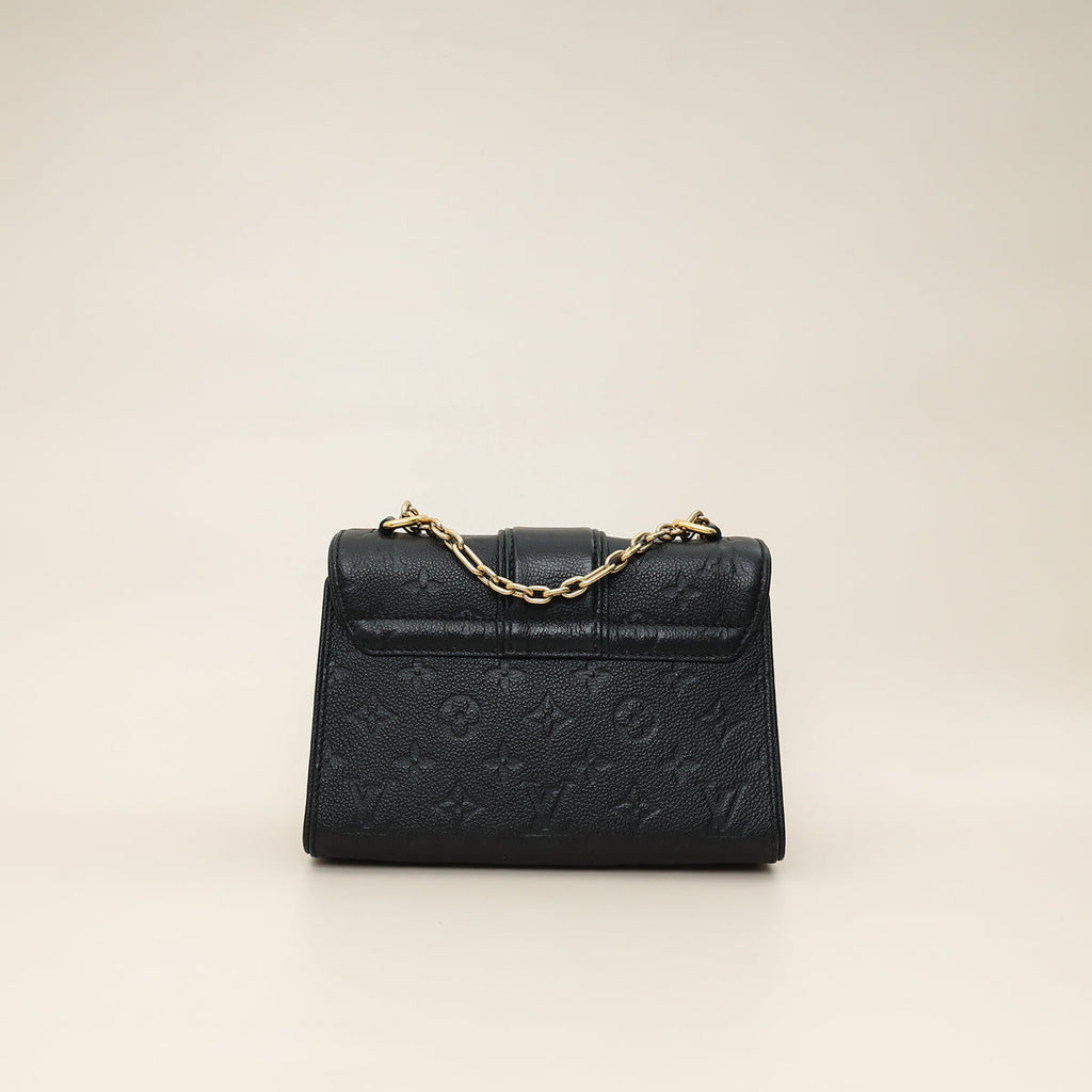 Louis Vuitton Black Monogram Empreinte Saint Sulpice BB Bag