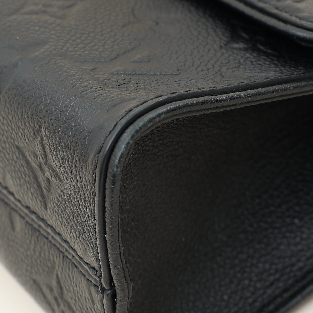Louis Vuitton Black Monogram Empreinte Saint Sulpice BB Bag