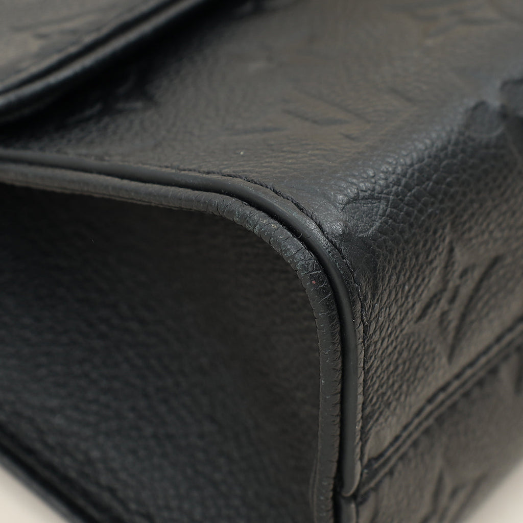 Louis Vuitton Black Monogram Empreinte Saint Sulpice BB Bag