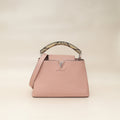 Louis Vuitton Rose Ballerine Capucines BB Python Handle Bag