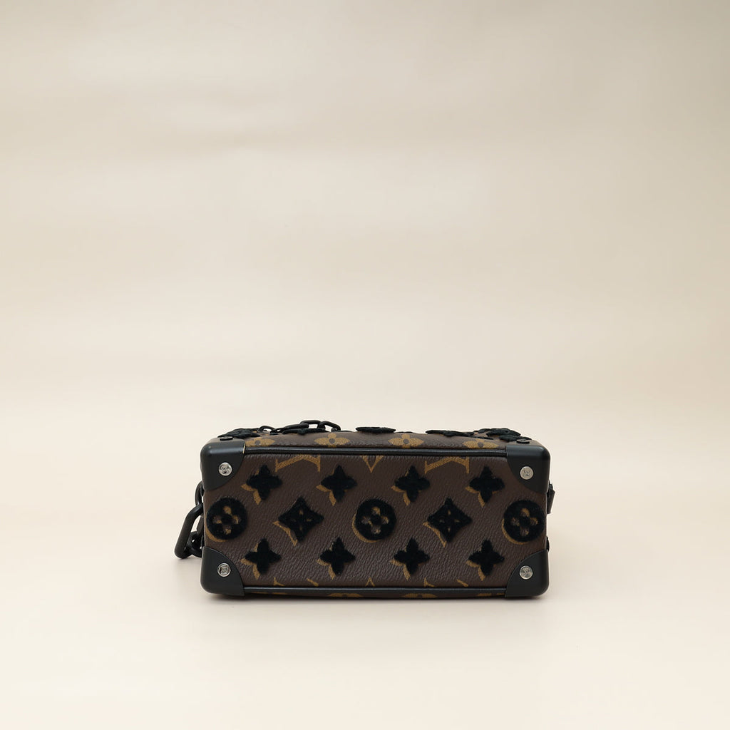 Louis Vuitton Monogram Black Tuffetage Mini Soft Trunk Bag
