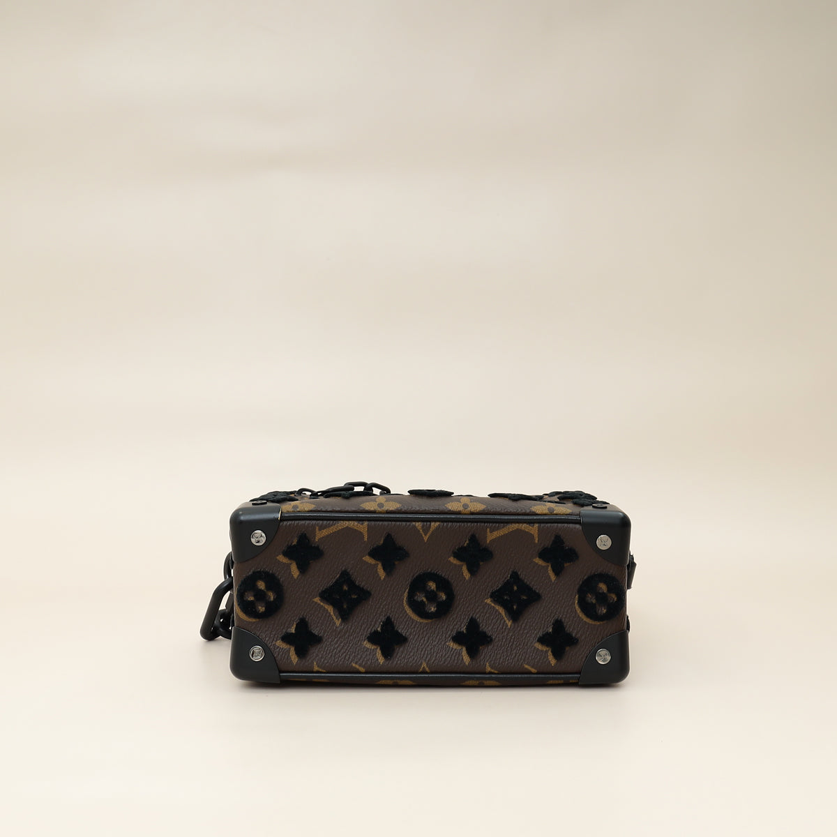 Louis Vuitton Monogram Black Tuffetage Mini Soft Trunk Bag