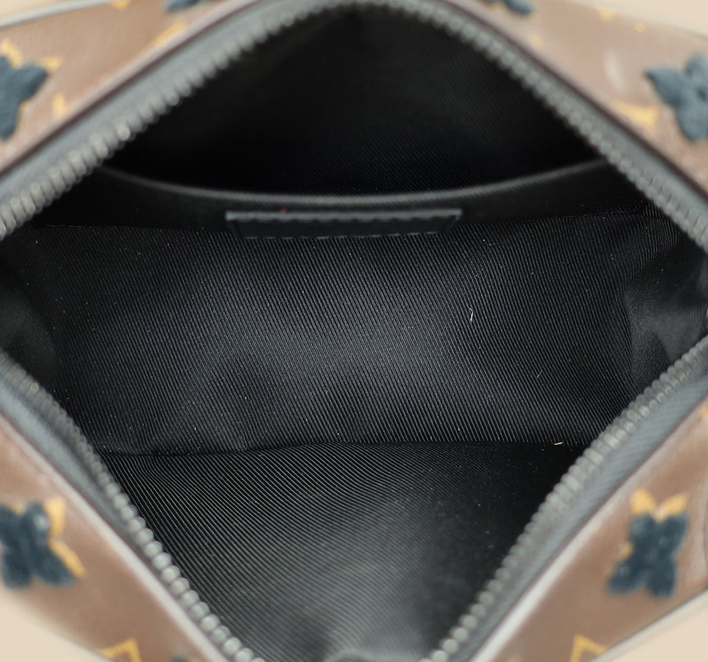 Louis Vuitton Monogram Black Tuffetage Mini Soft Trunk Bag