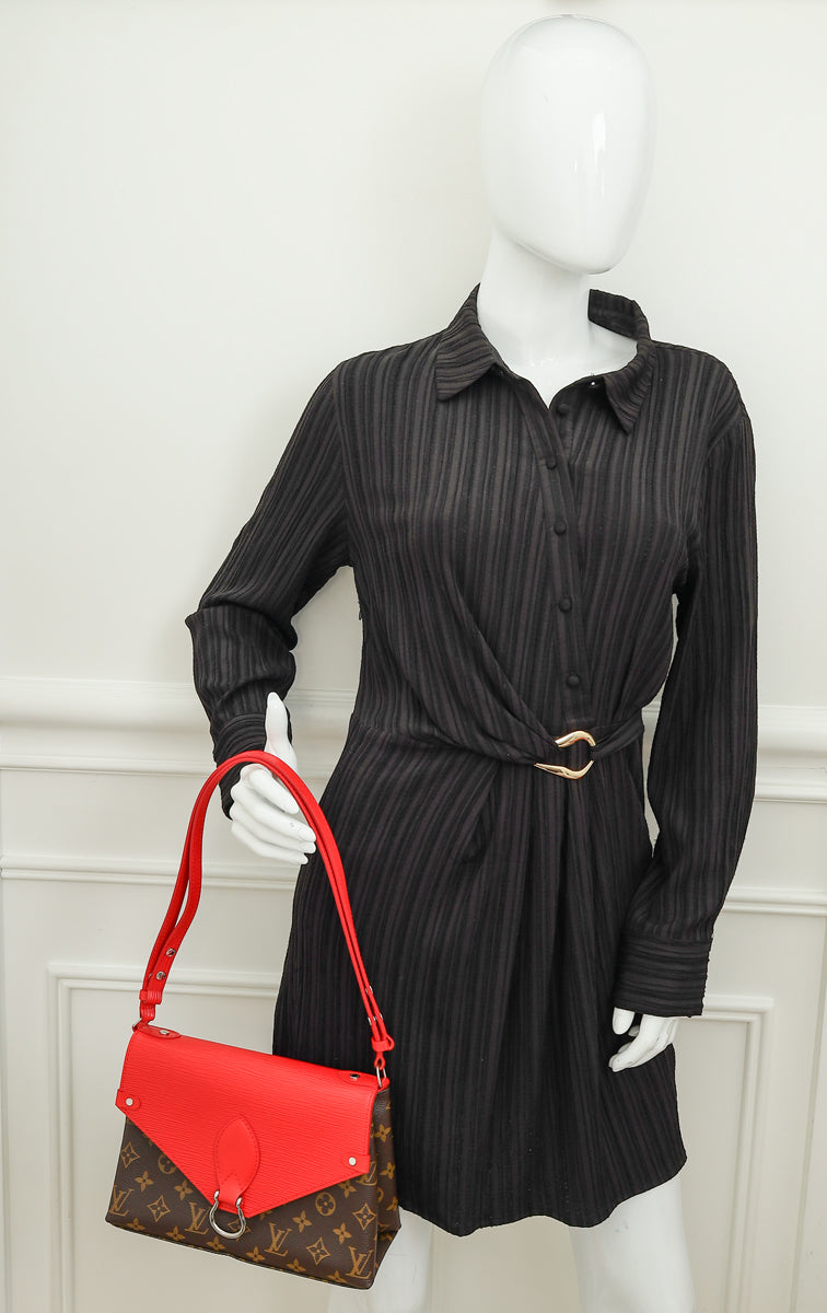 Louis Vuitton Monogram Coquelicot Saint Michel Bag