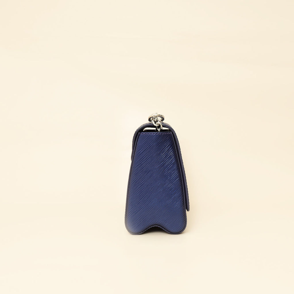 Louis Vuitton Metallic Blue Twist MM Bag