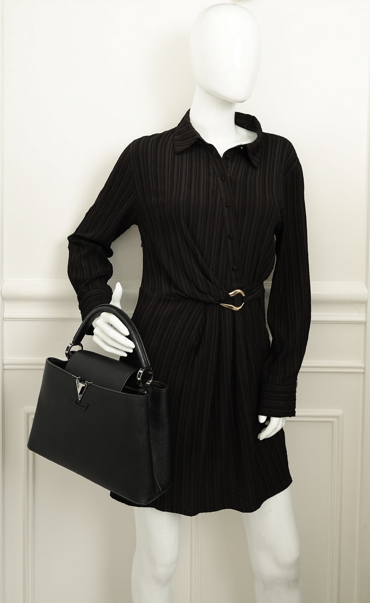 Louis Vuitton Black Capucines MM Bag