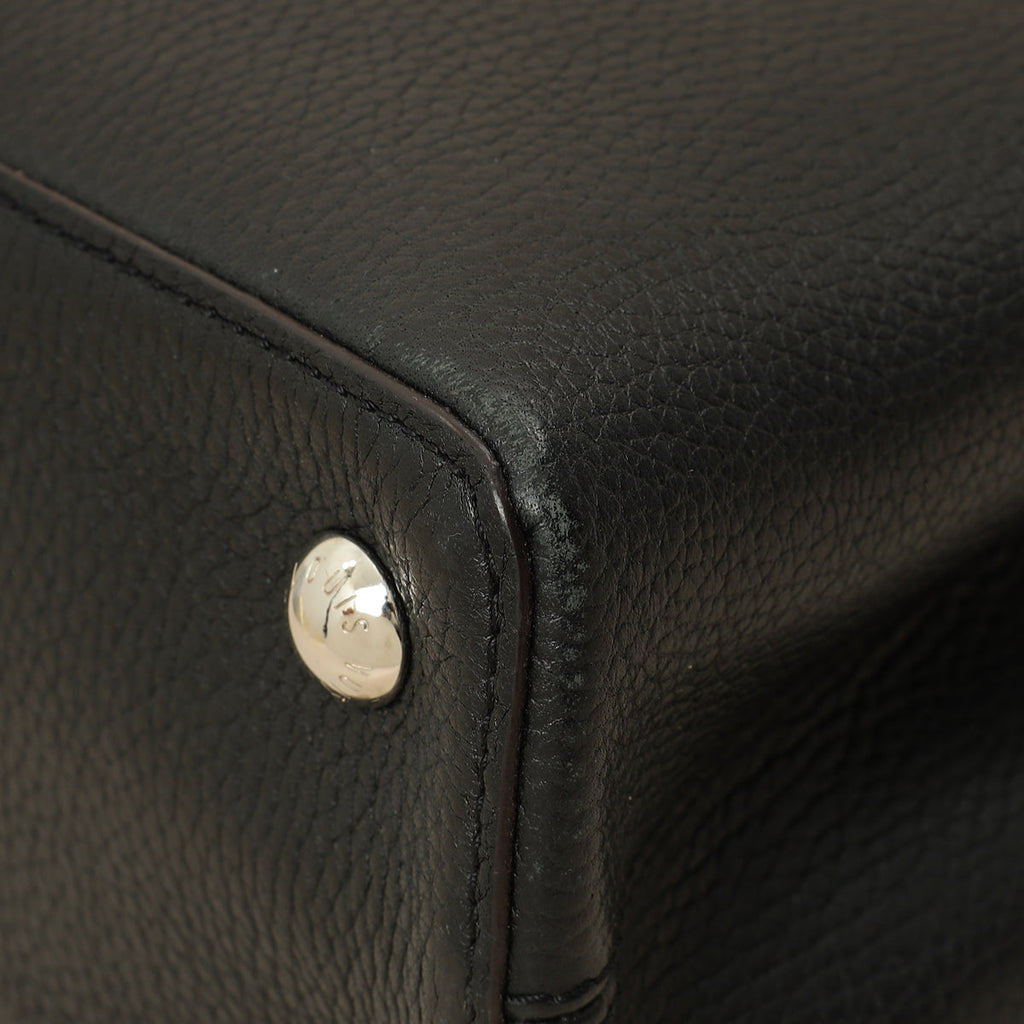 Louis Vuitton Black Capucines MM Bag