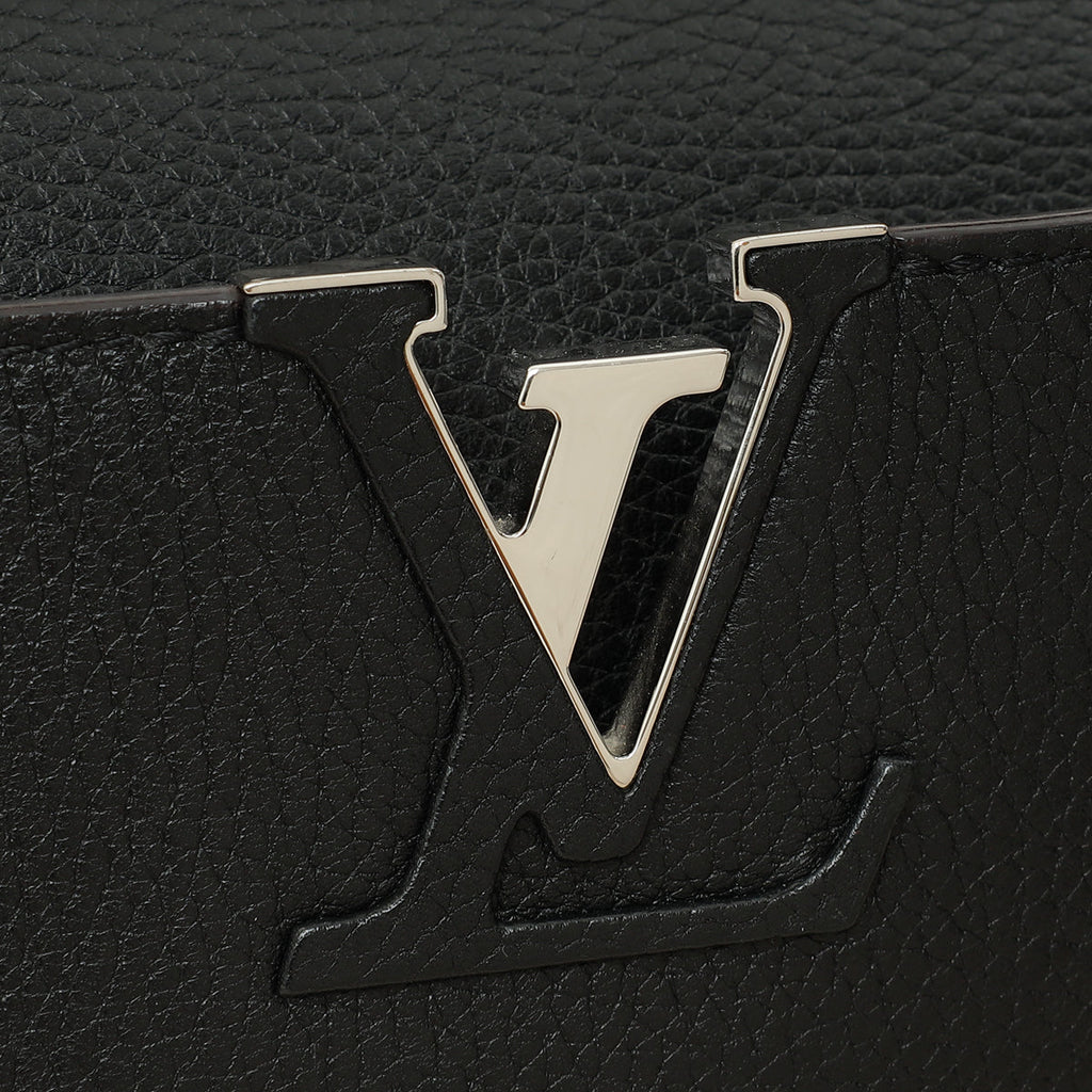 Louis Vuitton Black Capucines MM Bag