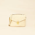 Louis Vuitton Creme Monogram Empreinte Pochette Metis Bag