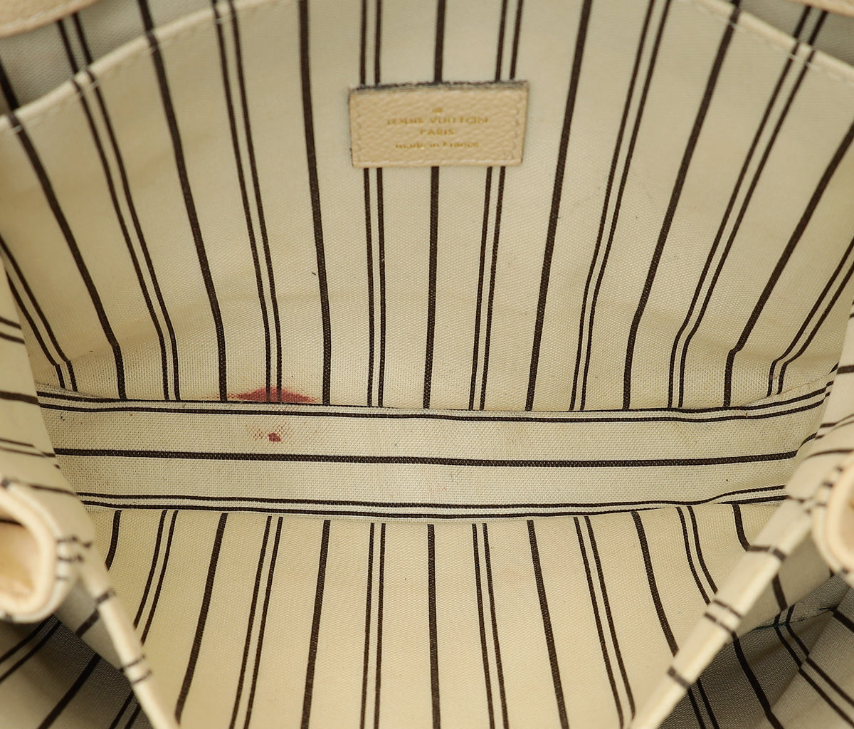 Louis Vuitton Creme Monogram Empreinte Pochette Metis Bag