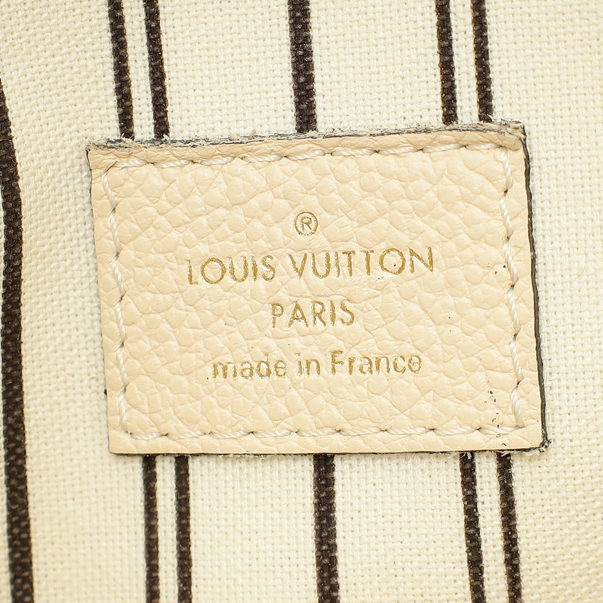 Louis Vuitton Creme Monogram Empreinte Pochette Metis Bag