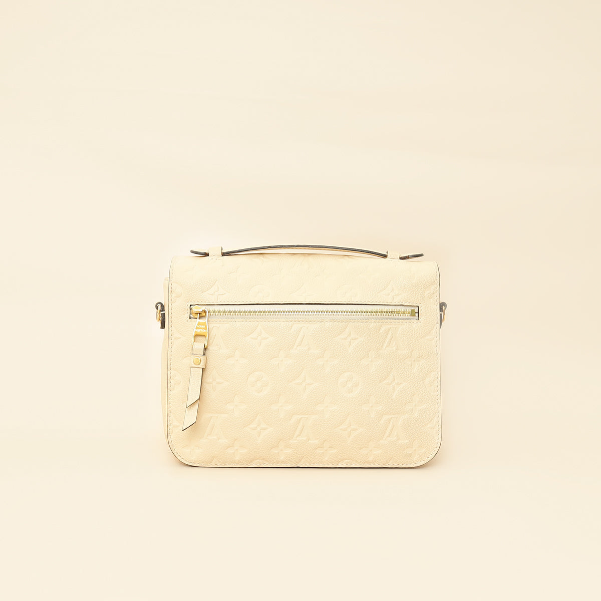 Louis Vuitton Creme Monogram Empreinte Pochette Metis Bag