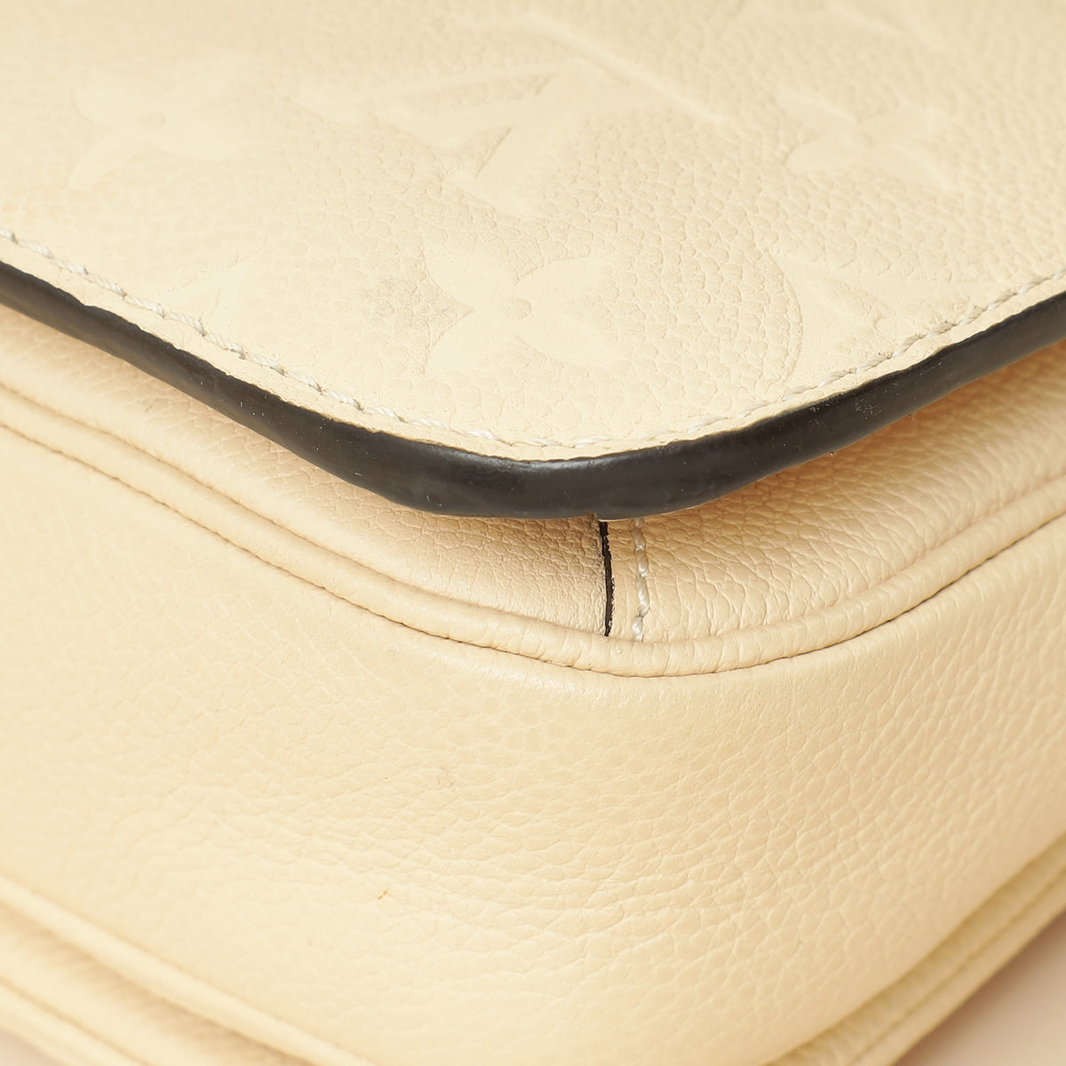 Louis Vuitton Creme Monogram Empreinte Pochette Metis Bag