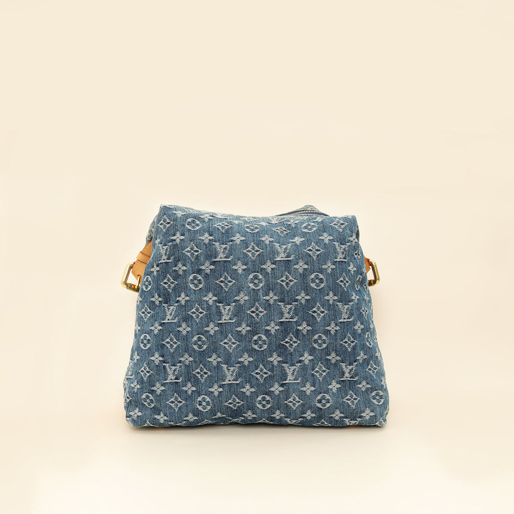 Louis Vuitton Blue Monogram Denim Baggy GM Bag