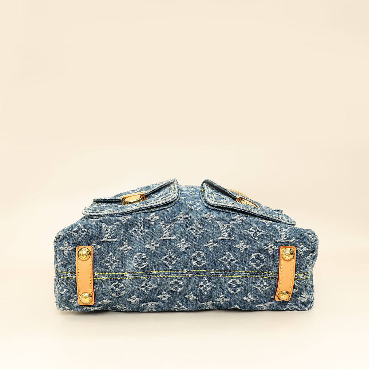Louis Vuitton Blue Monogram Denim Baggy GM Bag