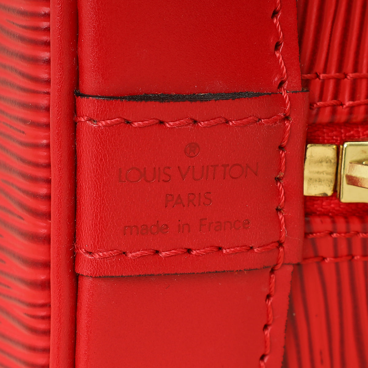 Louis Vuitton Red Alma PM Bag