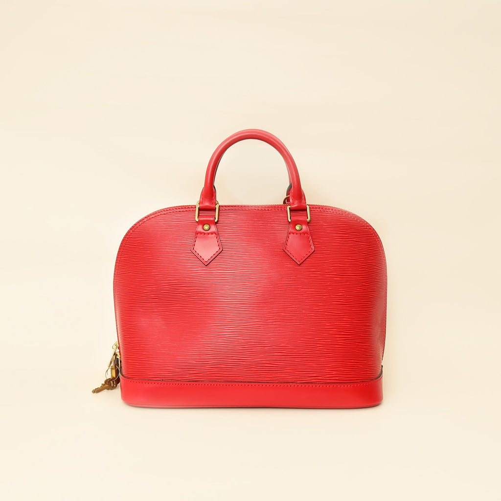 Louis Vuitton Red Alma PM Bag