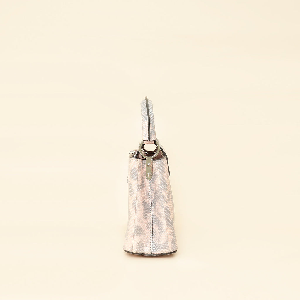 Louis Vuitton Bicolor Metallic Karung Capucines Mini Bag