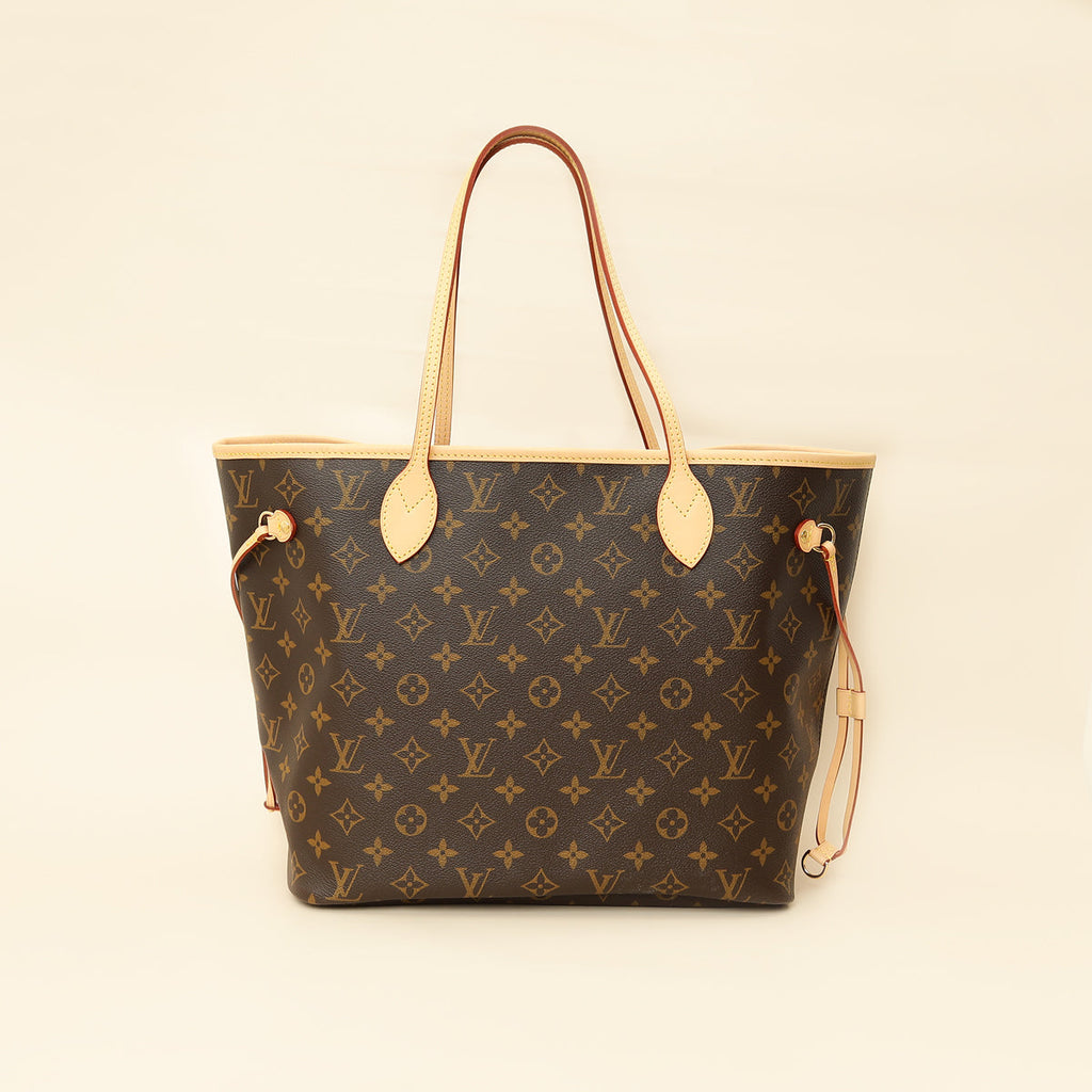 Louis Vuitton Monogram Neverfull MM Bag w/Pouch