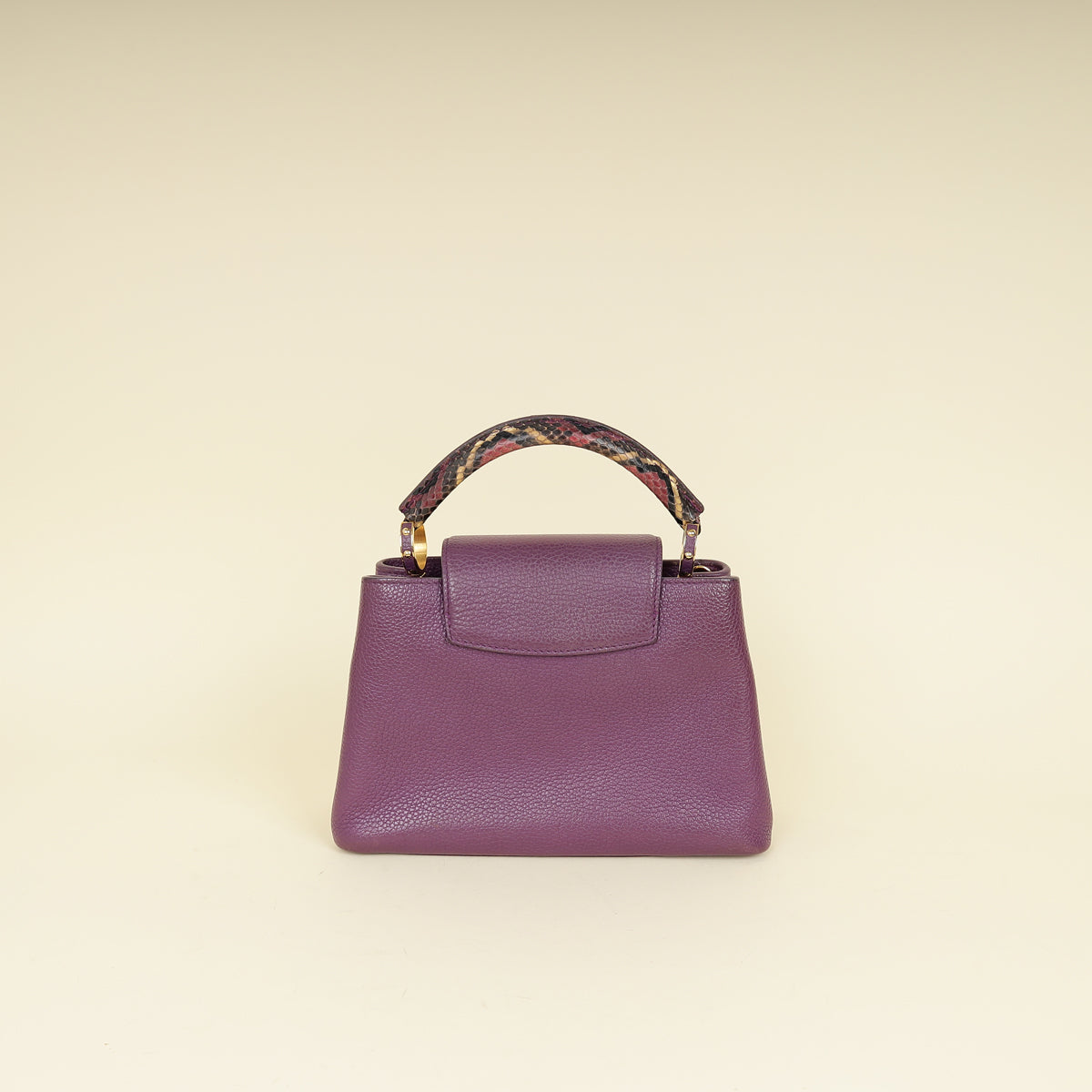 Louis Vuitton Violet Capucines w/Python Details BB Bag