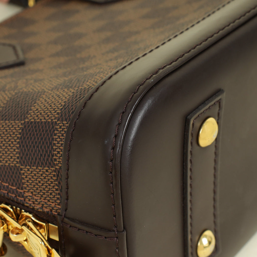 Louis Vuitton Damier Ebene Alma BB Braided Handle Bag