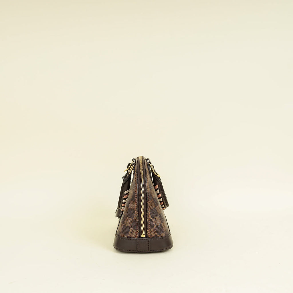 Louis Vuitton Damier Ebene Alma BB Braided Handle Bag