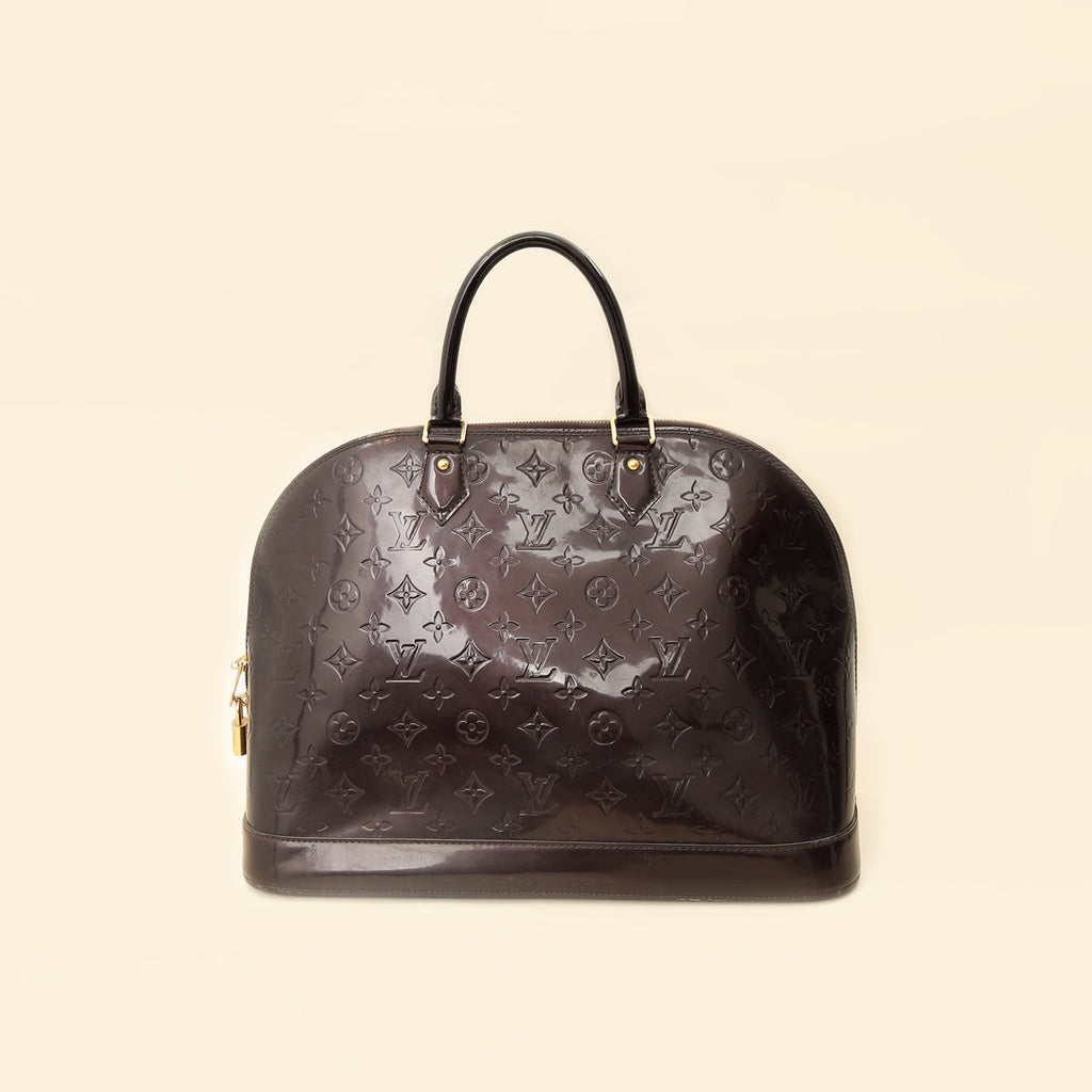 Louis Vuitton Amarante Monogram Vernis Alma GM Bag