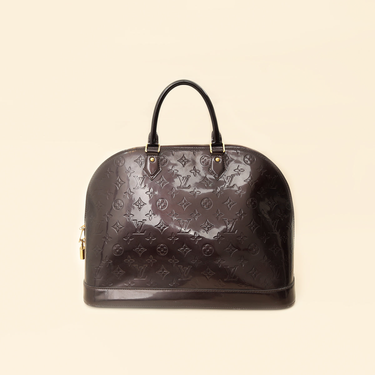 Louis Vuitton Amarante Monogram Vernis Alma GM Bag