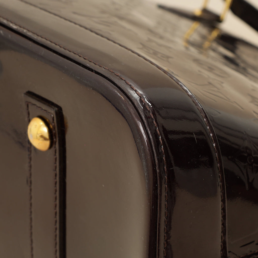 Louis Vuitton Amarante Monogram Vernis Alma GM Bag