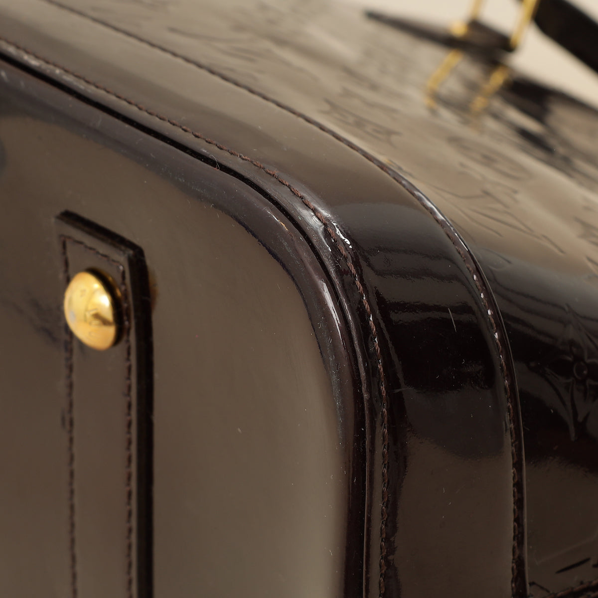 Louis Vuitton Amarante Monogram Vernis Alma GM Bag
